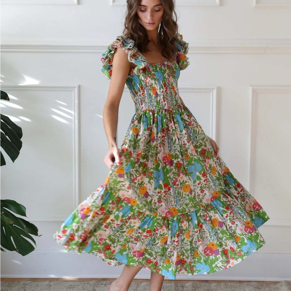 Mille Olympia Dress - Summer Garden Floral Sz S